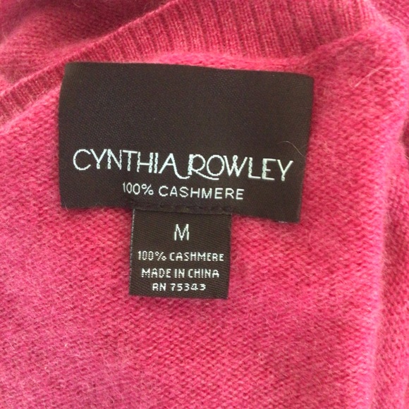 CYNTHIA ROWLEY CASHMERE SWEATER SIZE MEDIUM NWT - Picture 7 of 9